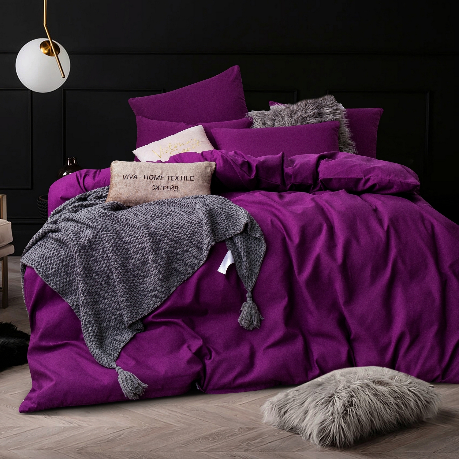 Комплект постельного белья Однотонный Сатин CS027-1279