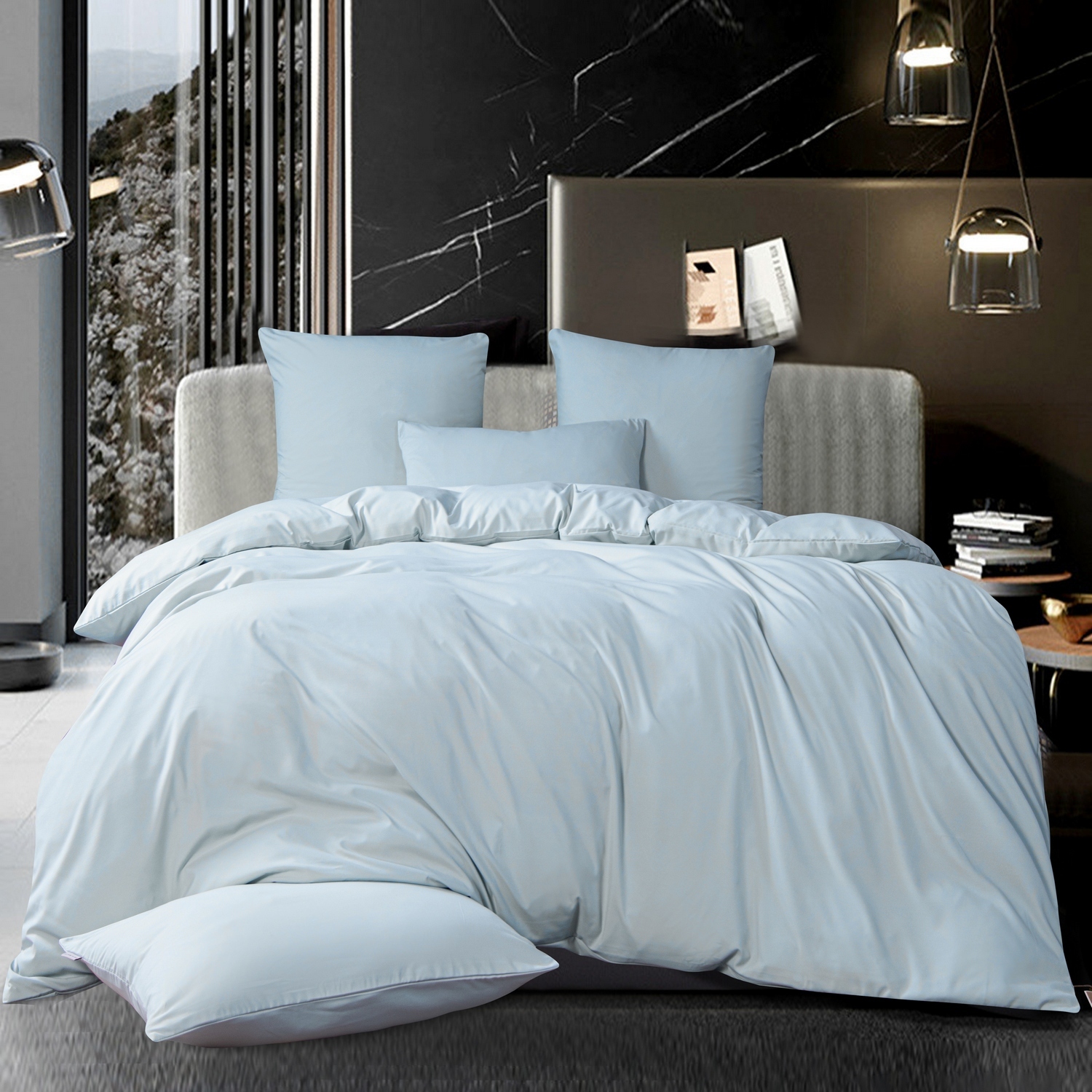 Комплект постельного белья Однотонный Сатин CS058-1116